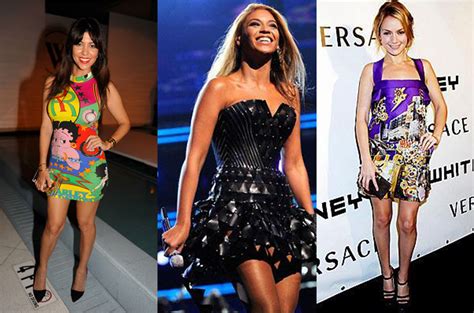 celebs wearing versace|versace dresses for women.